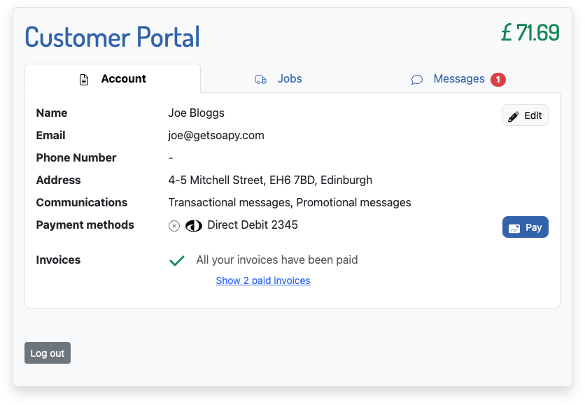 new customer portal