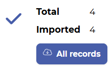 Import customers - results