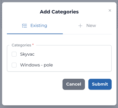 Add categories to a cost breakdown