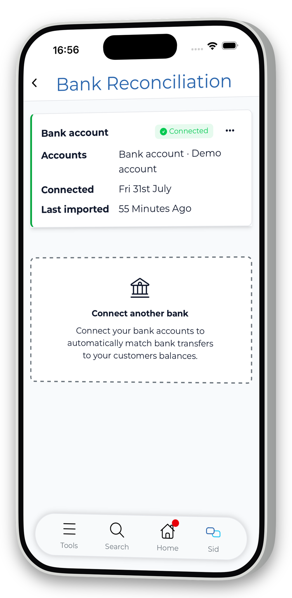 Bank reconciliation is moving to a new provider