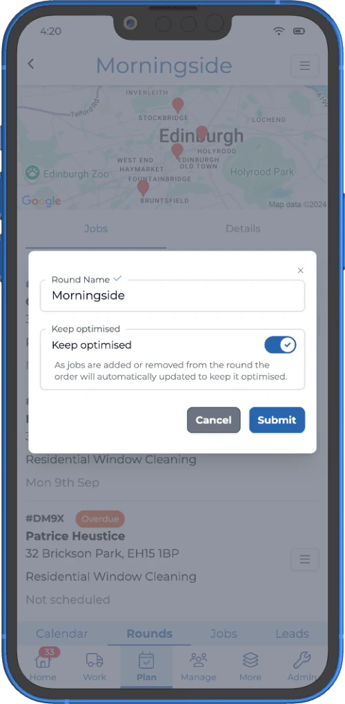 route optimisation for local service businesses